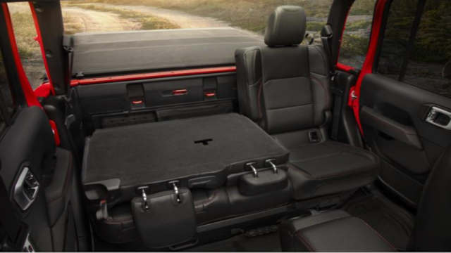 2020 Jeep Gladiator rear seats and cargo 1