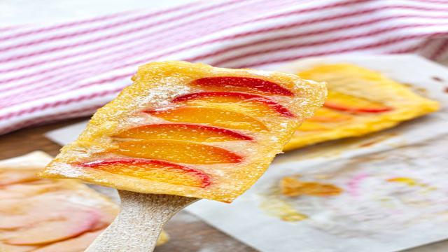 peach upside down puff pastry