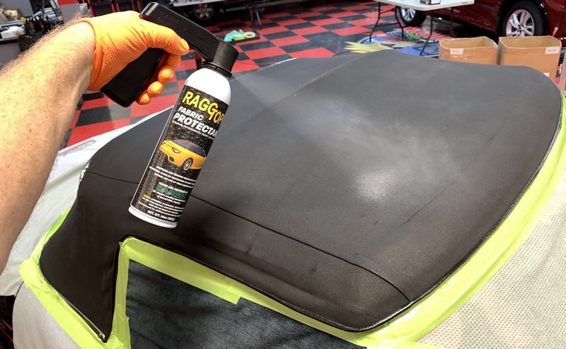 Restoring an ancient convertible top with RaggTopp!
