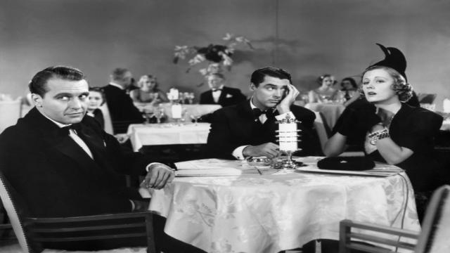 Bellamy with Cary Grant and Irene Dunne in THE AWFUL TRUTH
