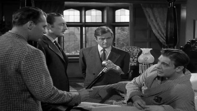 Bellamy with Warren William, Claude Rains and Lon Chaney, Jr. in THE WOLF MAN