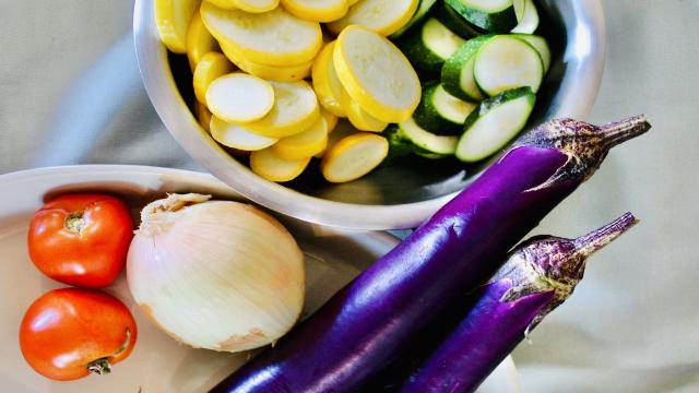 vegetables for baked ratatouille recipe