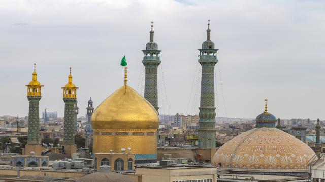 Islam dominates the skyline in Qom, Iran