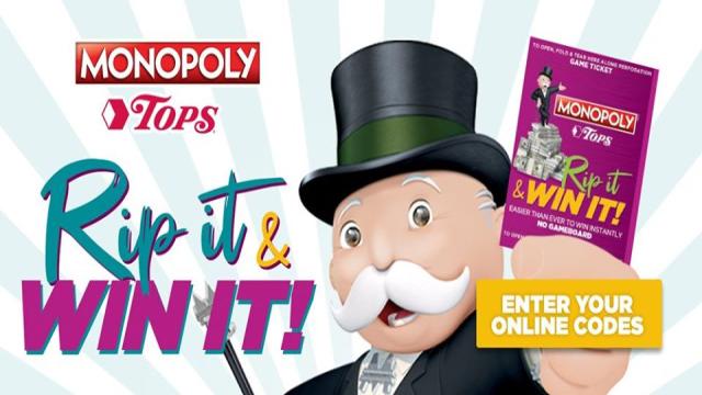Tops Markets Monopoly Game 2023 (TopsMarkets.com/Monopoly)